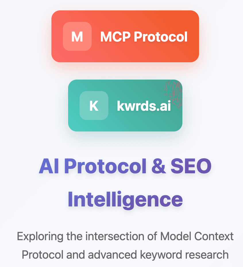 Introducing the kwrds.ai MCP Server: Production-Ready SEO Tools for the MCP Ecosystem